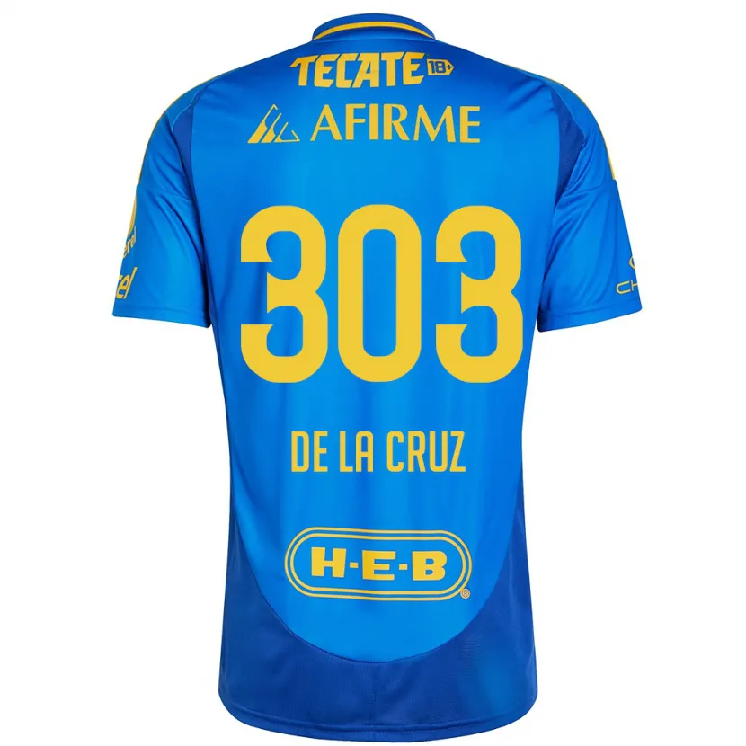 DanxenレディースErick De La Cruz#303青 黄アウェイシャツ2024/25ジャージーユニフォーム