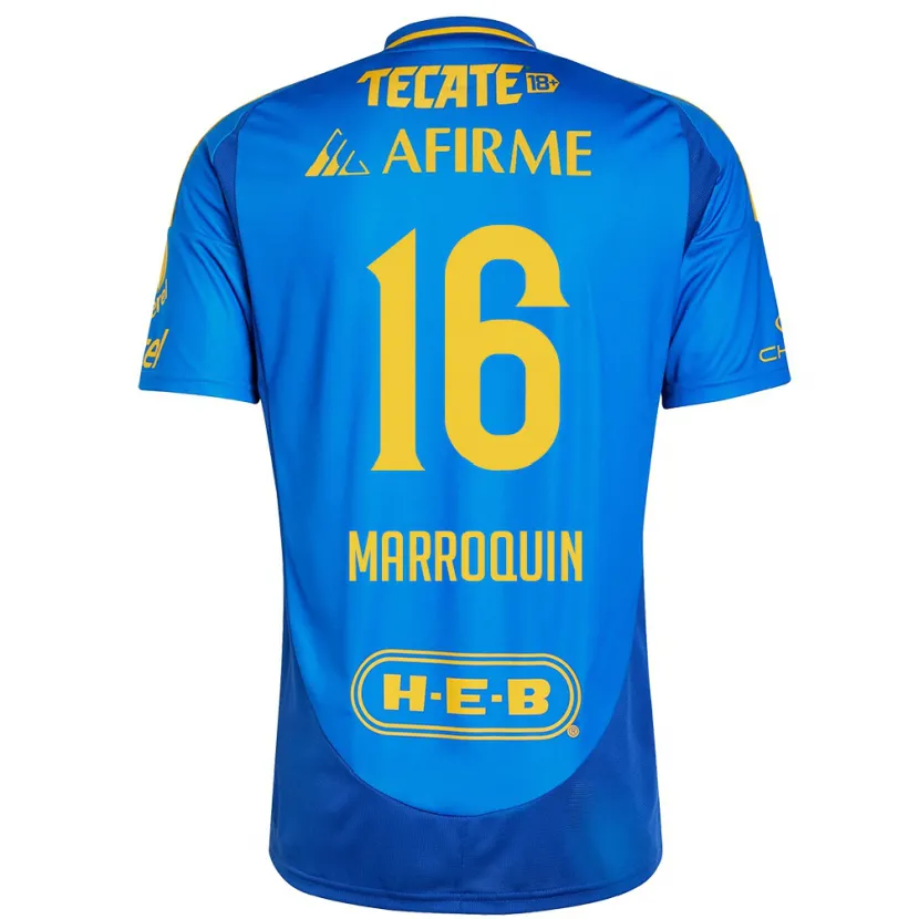 DanxenレディースAmmanda Marroquin#16青 黄アウェイシャツ2024/25ジャージーユニフォーム