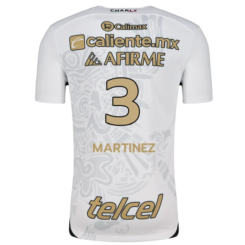DanxenレディースNathaly Martínez#3白黒アウェイシャツ2024/25ジャージーユニフォーム