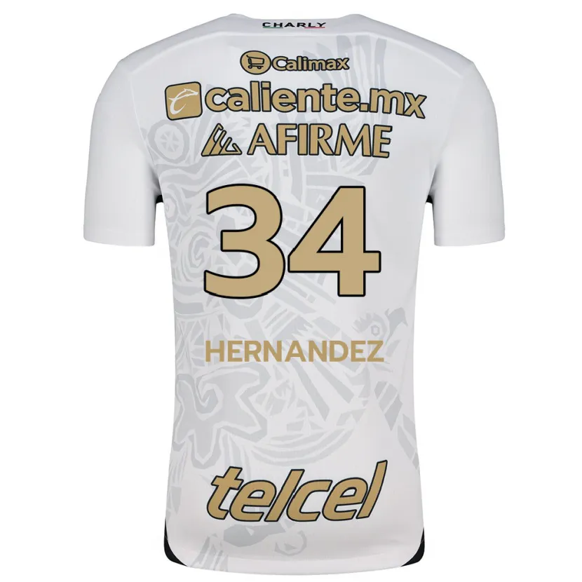 DanxenレディースKimberly Hernández#34白黒アウェイシャツ2024/25ジャージーユニフォーム