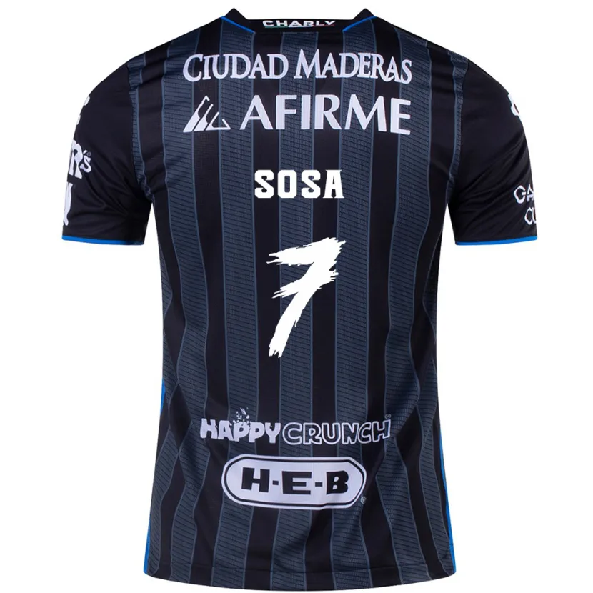 DanxenレディースSamuel Sosa#7白黒アウェイシャツ2024/25ジャージーユニフォーム