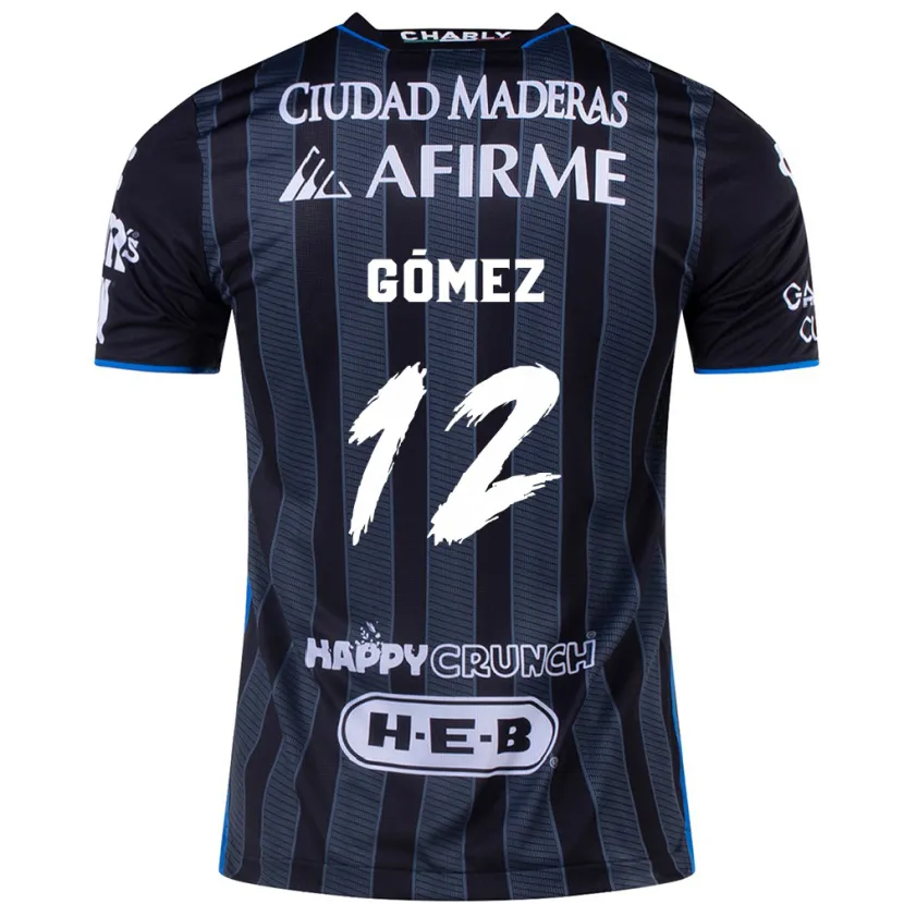 DanxenレディースJaime Gómez#12白黒アウェイシャツ2024/25ジャージーユニフォーム