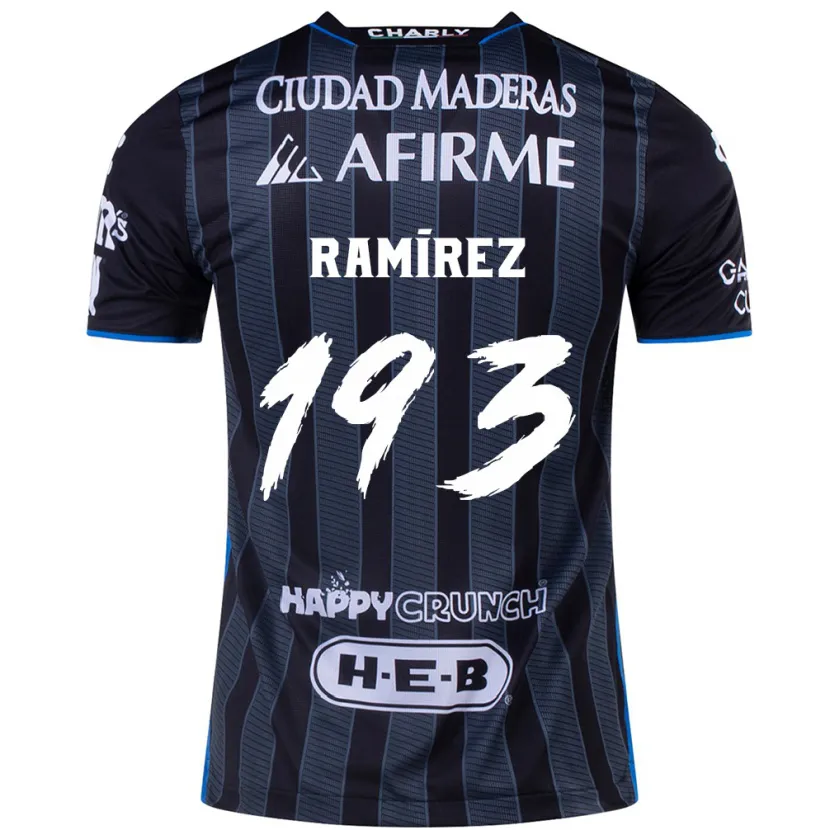 DanxenレディースÁngel Ramírez#193白黒アウェイシャツ2024/25ジャージーユニフォーム