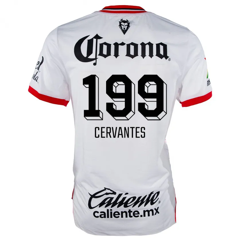 DanxenレディースAxel Cervantes#199赤、白アウェイシャツ2024/25ジャージーユニフォーム