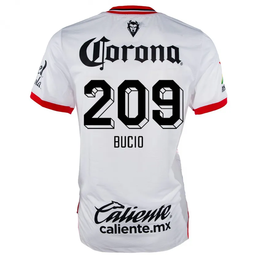 DanxenレディースSebastián Bucio#209赤、白アウェイシャツ2024/25ジャージーユニフォーム