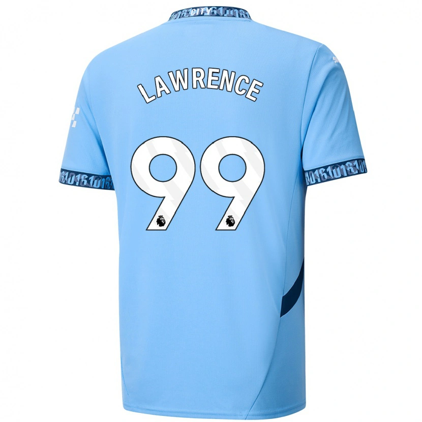 Danxenキッズエミリオ・ローレンス#99ネイビーブルーホームシャツ2024/25ジャージーユニフォーム
