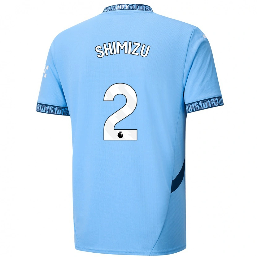 Danxenキッズ清水梨紗#2ネイビーブルーホームシャツ2024/25ジャージーユニフォーム