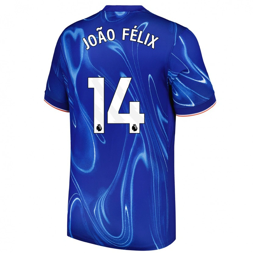 Danxenキッズジョアン・フェリックス#14ブルーホワイトホームシャツ2024/25ジャージーユニフォーム