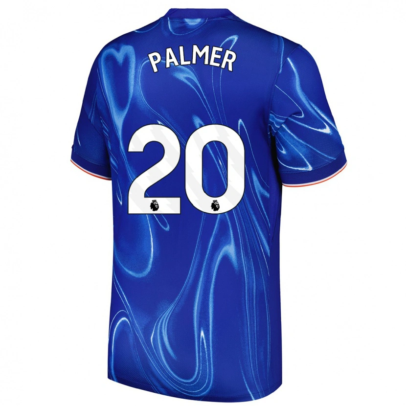 Danxenキッズコール・パルマー#20ブルーホワイトホームシャツ2024/25ジャージーユニフォーム