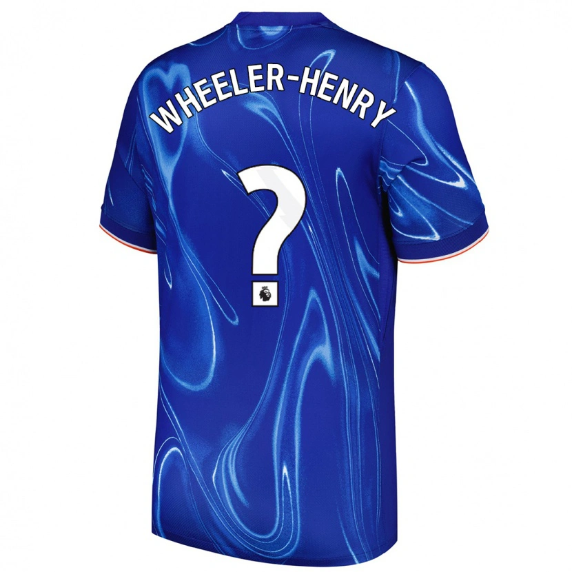 DanxenキッズJoseph Wheeler-Henry#0ブルーホワイトホームシャツ2024/25ジャージーユニフォーム