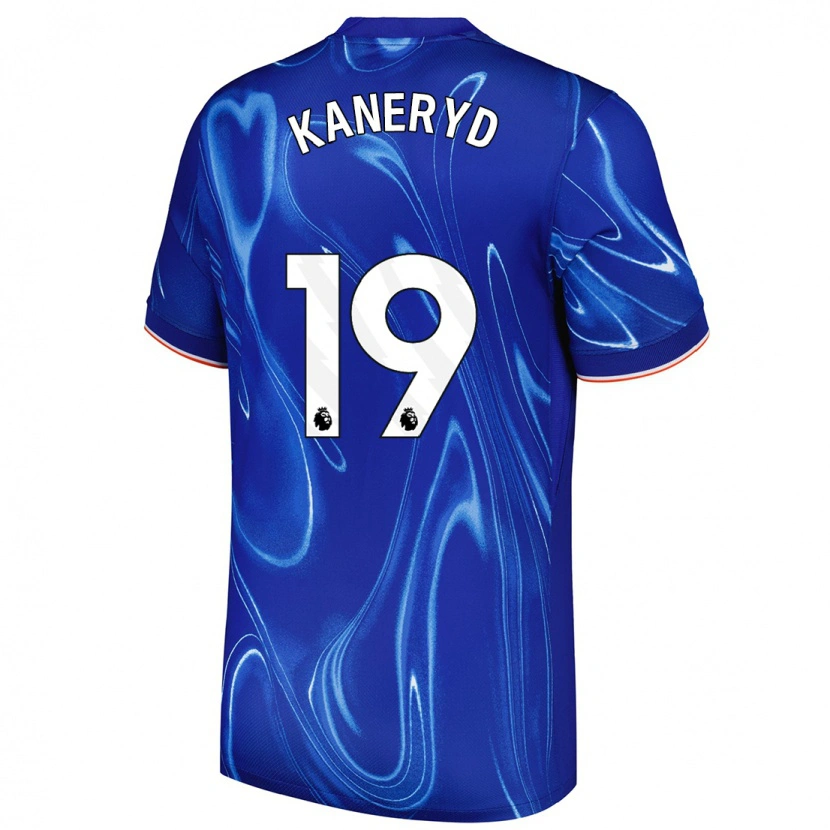Danxenキッズヨハンナ・リッティン・カネリド#19ブルーホワイトホームシャツ2024/25ジャージーユニフォーム