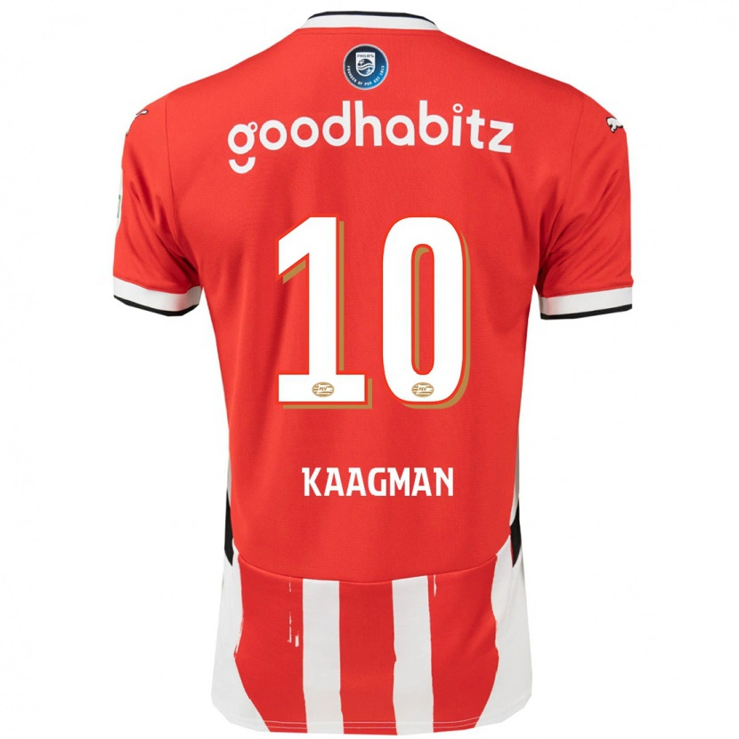 Danxenキッズイネッサ・カーフマン#10赤 白ホームシャツ2024/25ジャージーユニフォーム