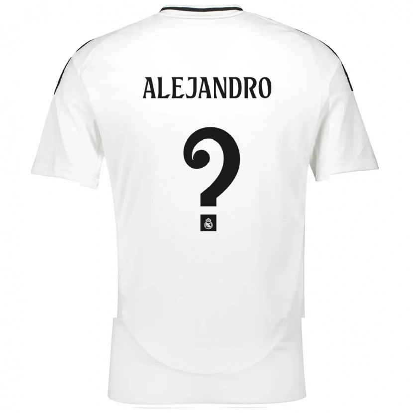 DanxenキッズAlejandro Hernández#0白ホームシャツ2024/25ジャージーユニフォーム