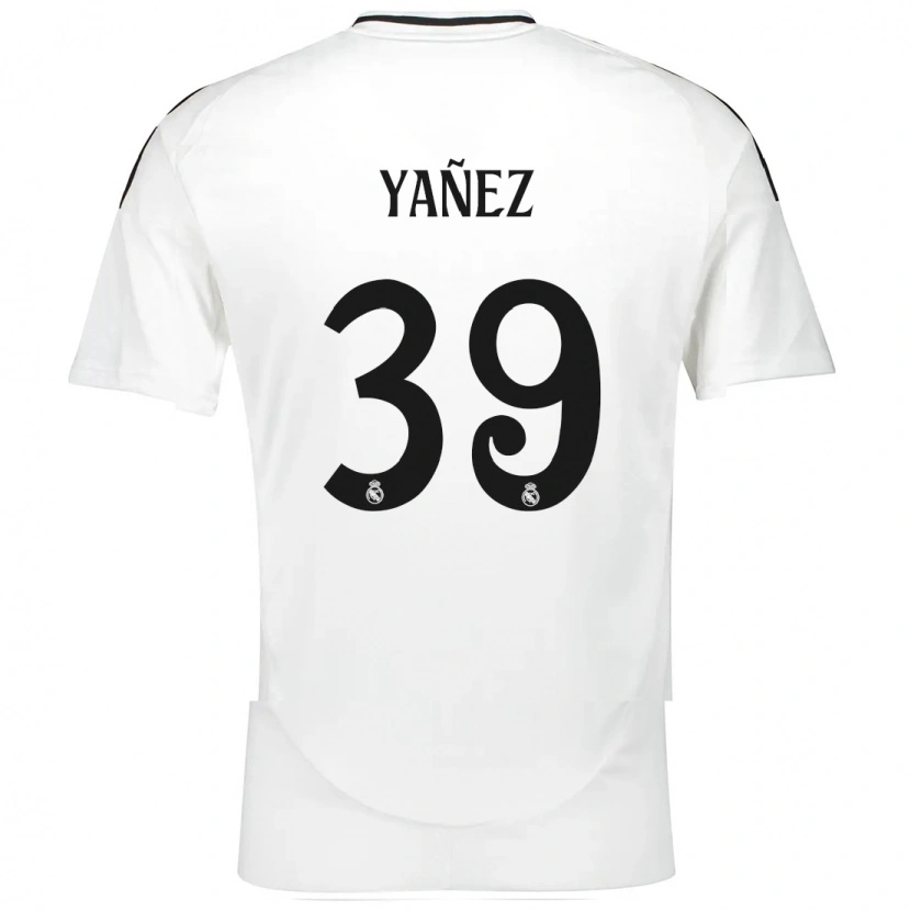 DanxenキッズDaniel Yañez#39白ホームシャツ2024/25ジャージーユニフォーム