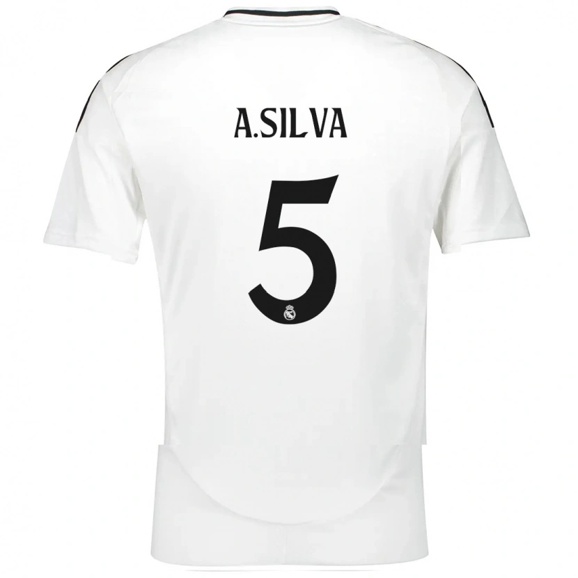 DanxenキッズAntonia Silva#5白ホームシャツ2024/25ジャージーユニフォーム