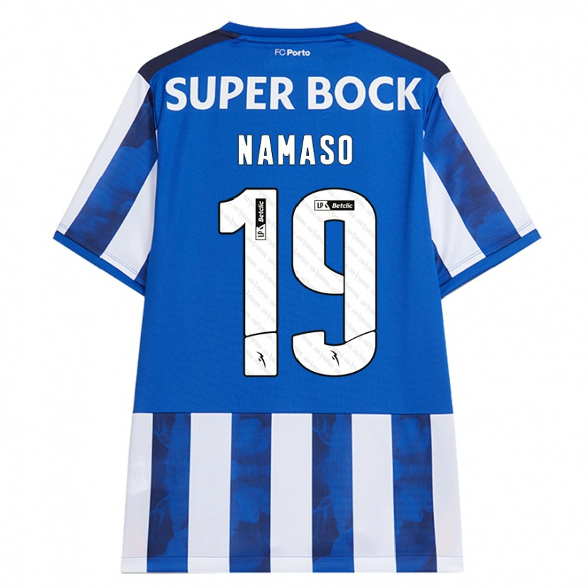 Danxenキッズダニー・ローダー#19ブルーホワイトホームシャツ2024/25ジャージーユニフォーム