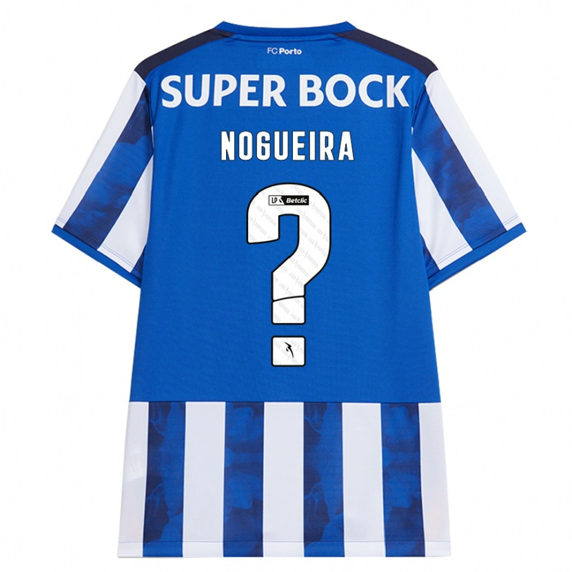 DanxenキッズDuarte Nogueira#0ブルーホワイトホームシャツ2024/25ジャージーユニフォーム