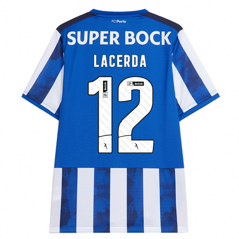 DanxenキッズLacerda#12ブルーホワイトホームシャツ2024/25ジャージーユニフォーム