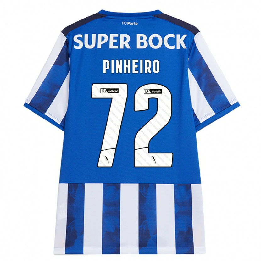 Danxenキッズロドリゴ・ピニェイロ・フェレイラ#72ブルーホワイトホームシャツ2024/25ジャージーユニフォーム