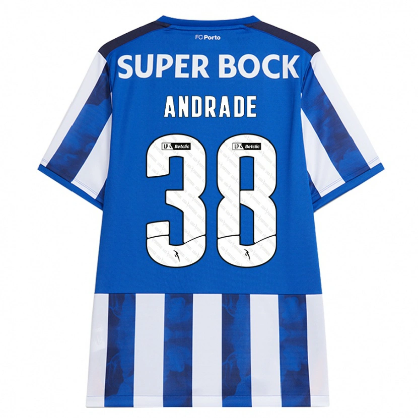 Danxenキッズフェルナンド#38ブルーホワイトホームシャツ2024/25ジャージーユニフォーム