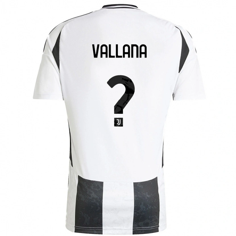 DanxenキッズEdoardo Vallana#0白 黒ホームシャツ2024/25ジャージーユニフォーム