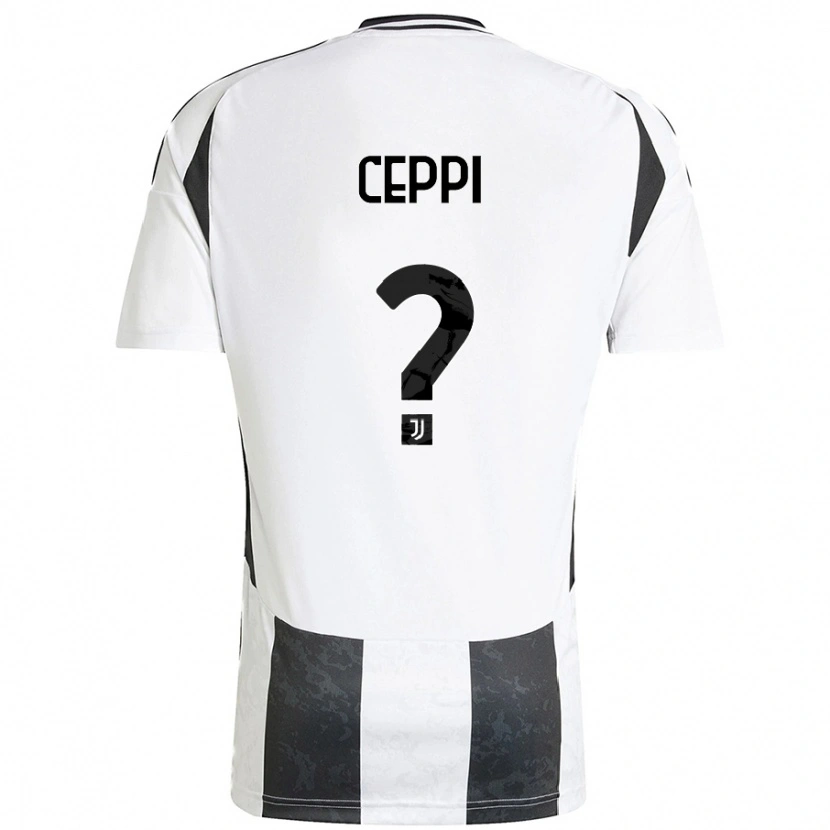 DanxenキッズPaolo Ceppi#0白 黒ホームシャツ2024/25ジャージーユニフォーム
