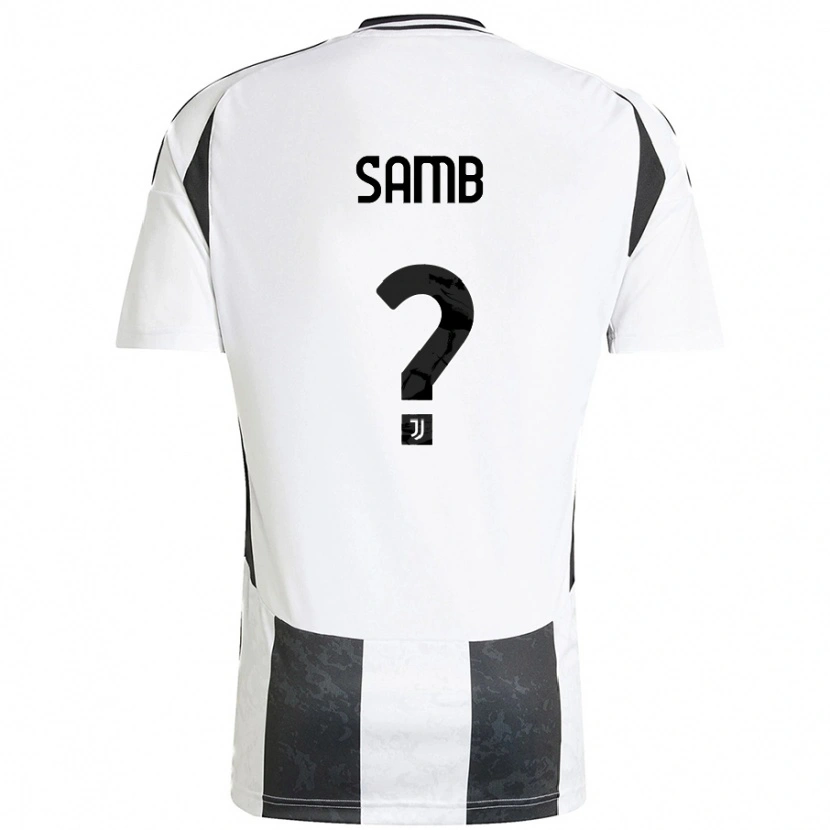 DanxenキッズDemba Samb#0白 黒ホームシャツ2024/25ジャージーユニフォーム