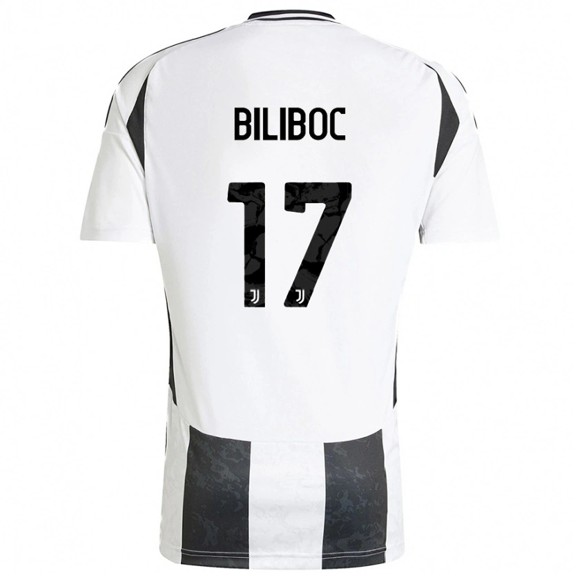 DanxenキッズLorenzo Biliboc#17白 黒ホームシャツ2024/25ジャージーユニフォーム