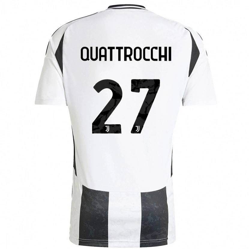 DanxenキッズJuan Ignacio Quattrocchi#27白 黒ホームシャツ2024/25ジャージーユニフォーム