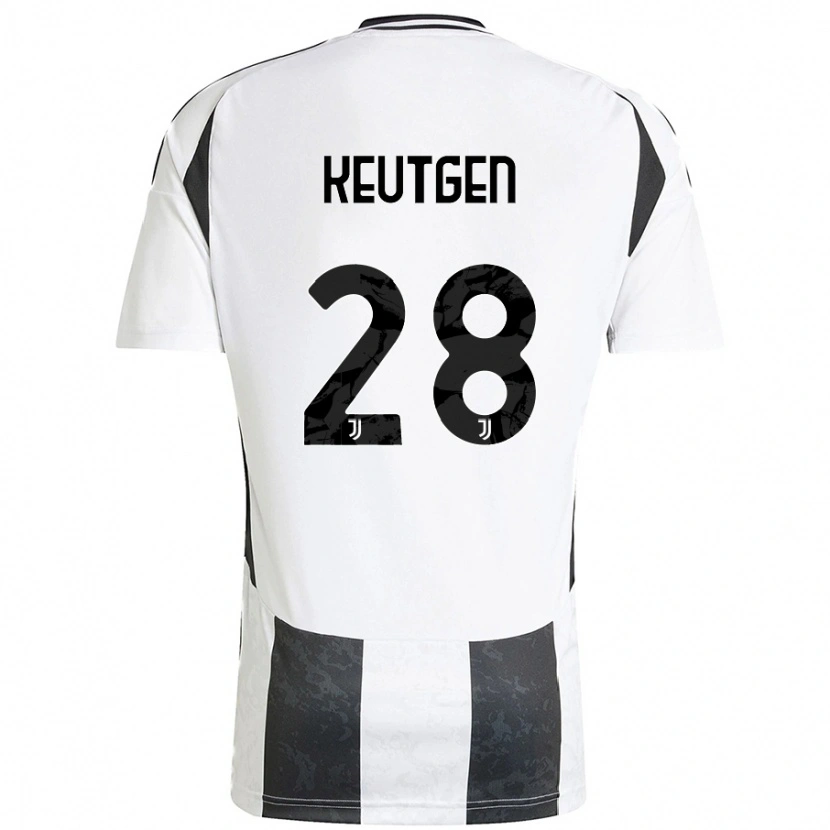 DanxenキッズEnzo Keutgen#28白 黒ホームシャツ2024/25ジャージーユニフォーム