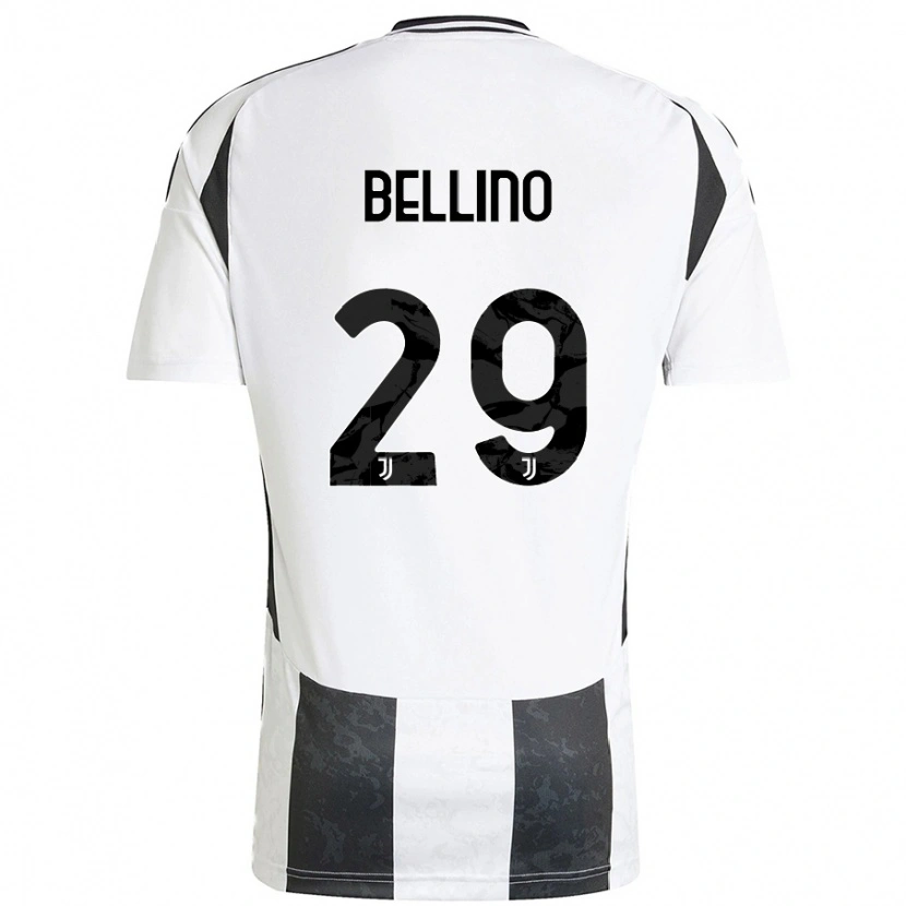 DanxenキッズFilippo Bellino#29白 黒ホームシャツ2024/25ジャージーユニフォーム