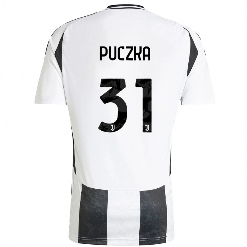 DanxenキッズDavid Puczka#31白 黒ホームシャツ2024/25ジャージーユニフォーム