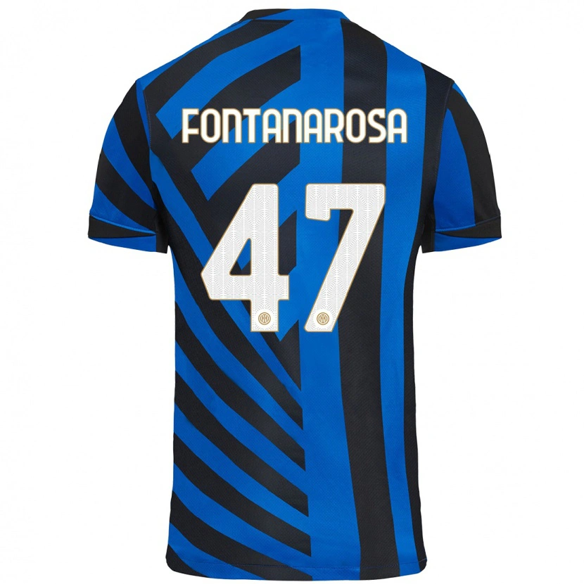Danxenキッズアレッサンドロ・フォンタナローザ#47青黒ホームシャツ2024/25ジャージーユニフォーム