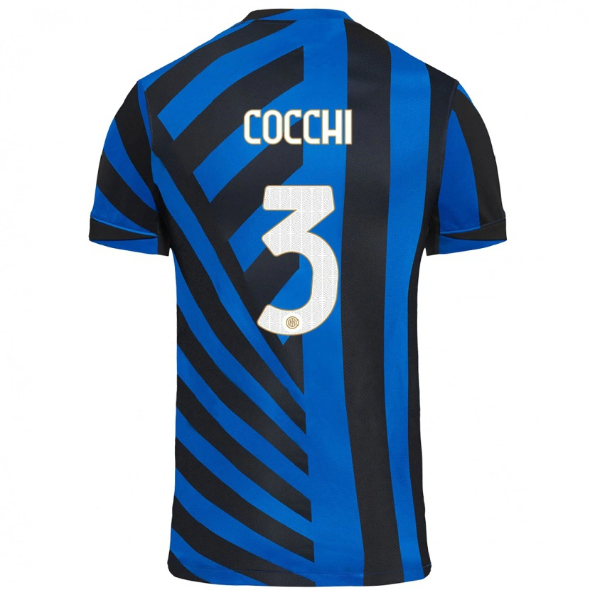 Danxenキッズマテオ・コッキ#3青黒ホームシャツ2024/25ジャージーユニフォーム