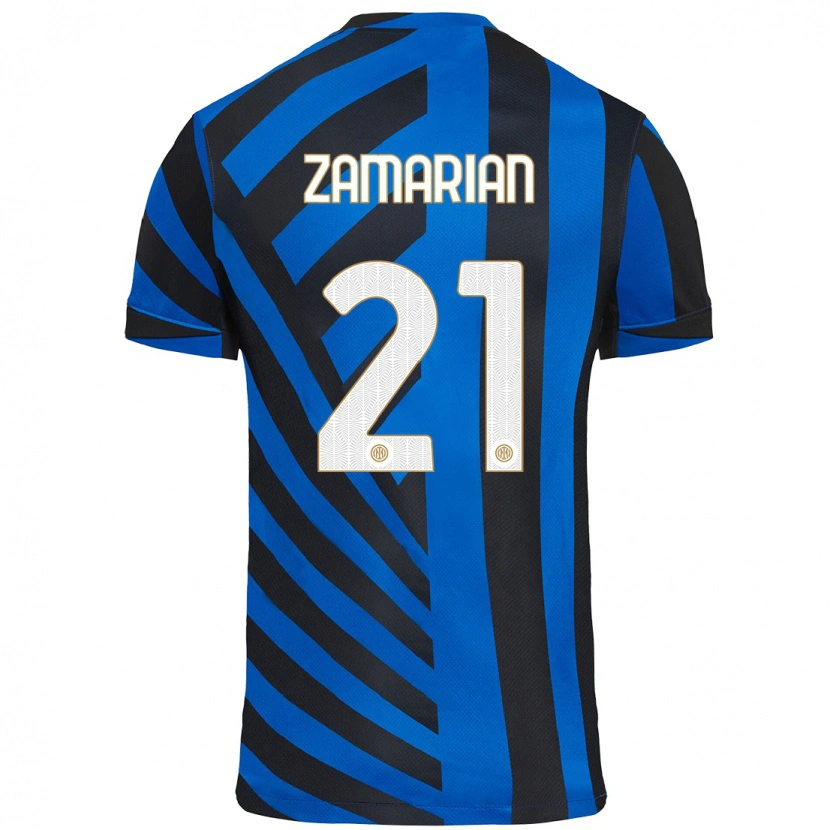 DanxenキッズMatteo Zamarian#21青黒ホームシャツ2024/25ジャージーユニフォーム