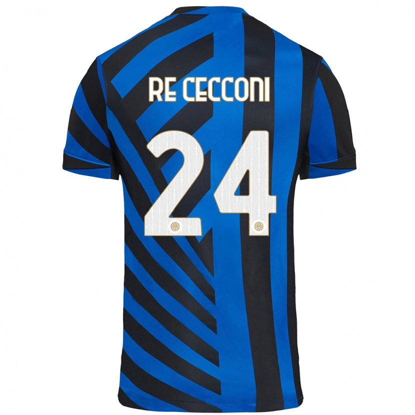 DanxenキッズGabriele Re Cecconi#24青黒ホームシャツ2024/25ジャージーユニフォーム