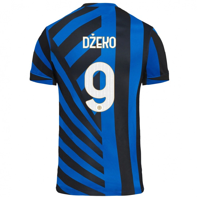 Danxenキッズエディン・ジェコ#9青黒ホームシャツ2024/25ジャージーユニフォーム