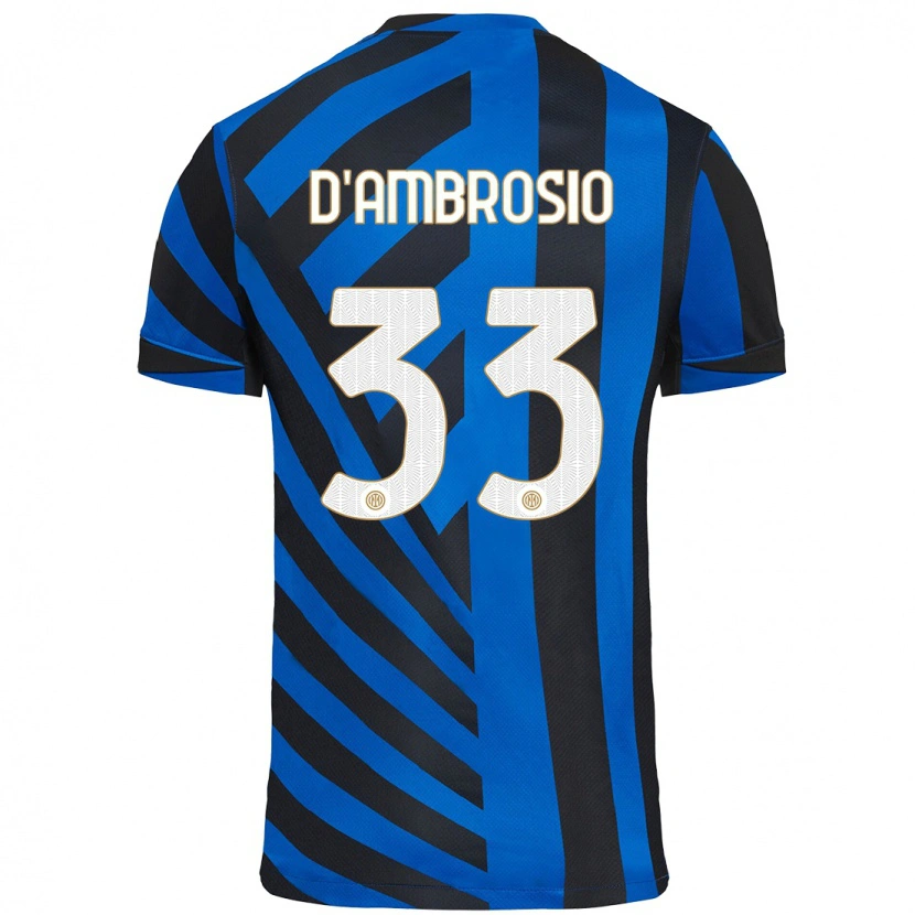 Danxenキッズダニーロ・ダンブロージオ#33青黒ホームシャツ2024/25ジャージーユニフォーム