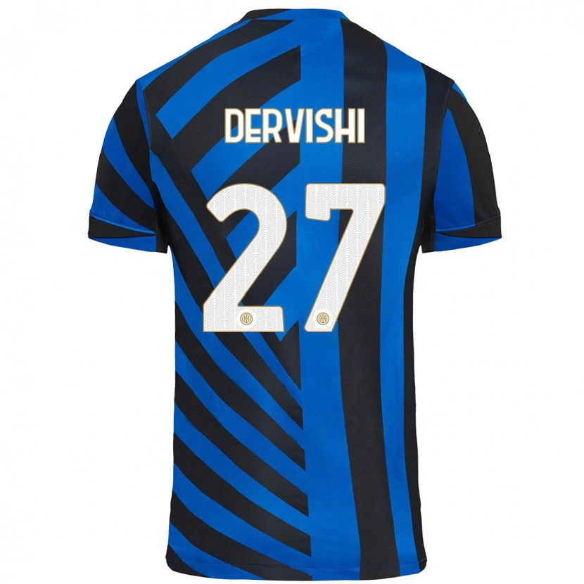 Danxenキッズクリスチャン・デルヴィシ#27青黒ホームシャツ2024/25ジャージーユニフォーム