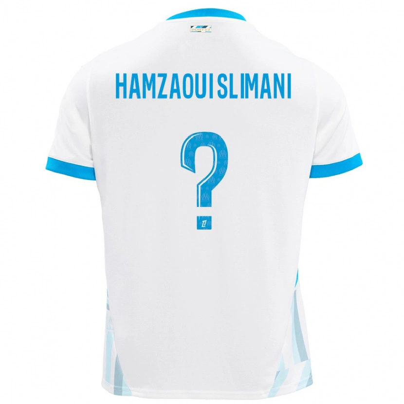 Danxenキッズハイラン・ハムザウィ・スリマニ#0白 空 青ホームシャツ2024/25ジャージーユニフォーム