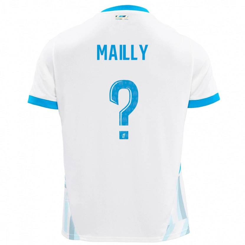 DanxenキッズEvan Mailly#0白 空 青ホームシャツ2024/25ジャージーユニフォーム