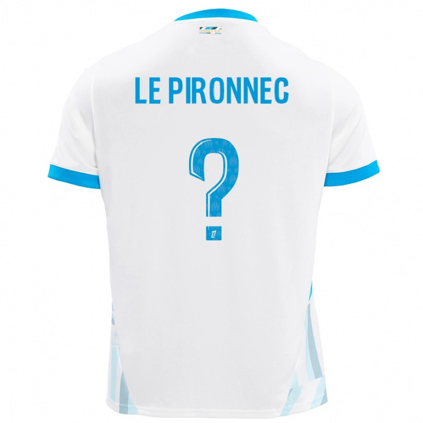 DanxenキッズKélian Le Pironnec#0白 空 青ホームシャツ2024/25ジャージーユニフォーム