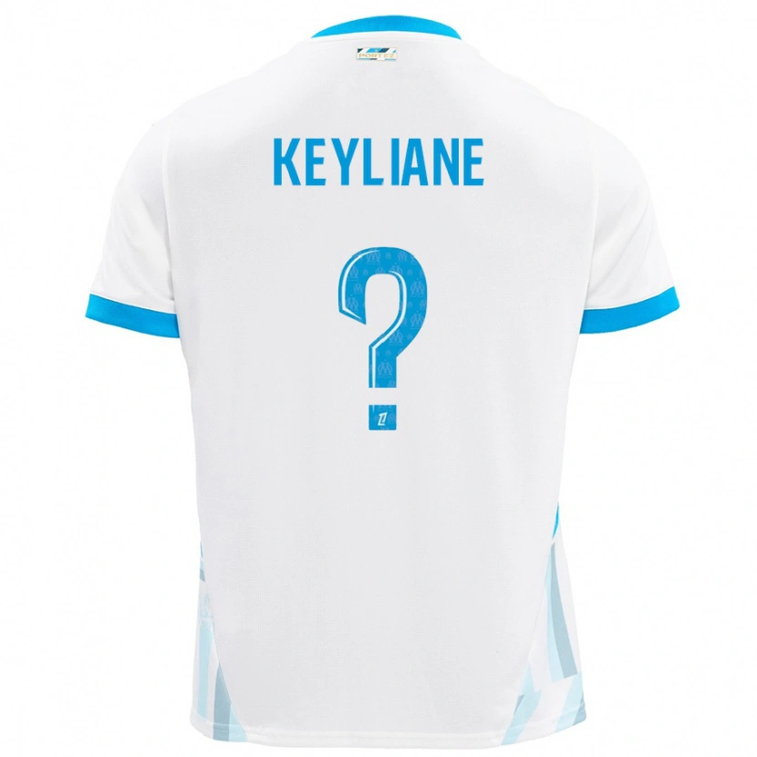 DanxenキッズKeyliane Abdallah#0白 空 青ホームシャツ2024/25ジャージーユニフォーム