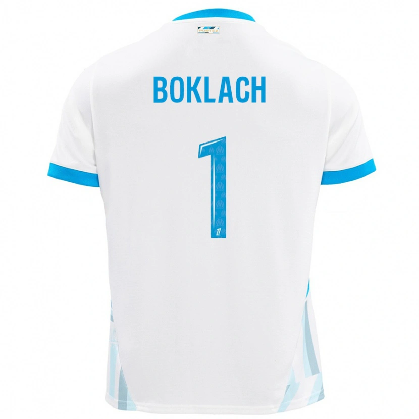 DanxenキッズKateryna Boklach#1白 空 青ホームシャツ2024/25ジャージーユニフォーム