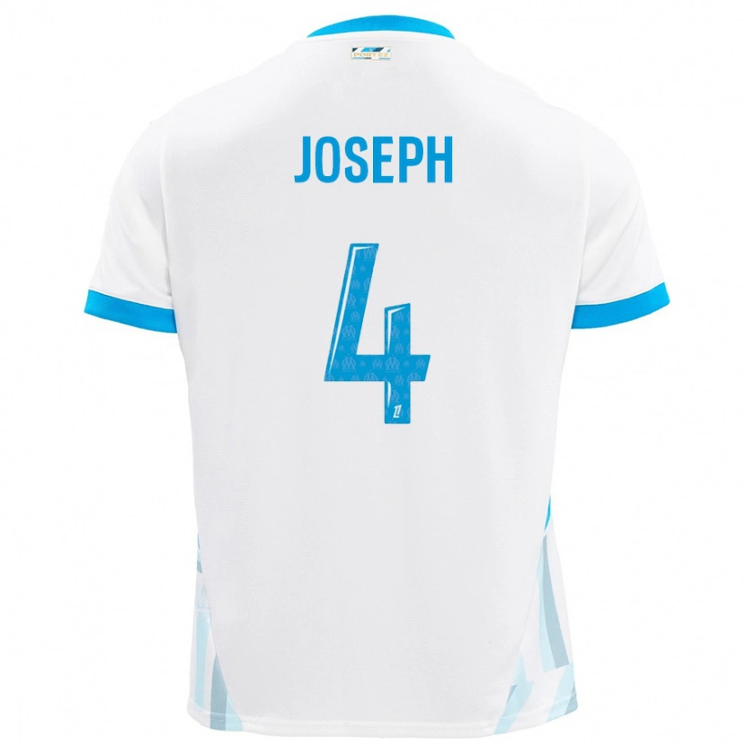 DanxenキッズTabita Joseph#4白 空 青ホームシャツ2024/25ジャージーユニフォーム