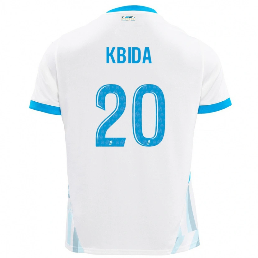 DanxenキッズInès Kbida#20白 空 青ホームシャツ2024/25ジャージーユニフォーム