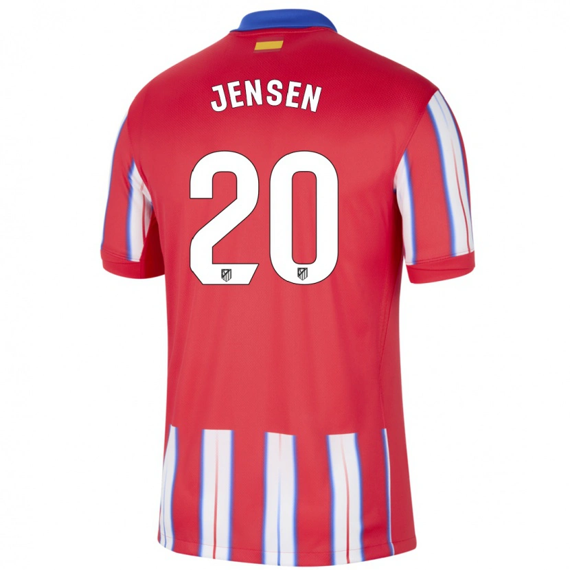 Danxenキッズシン・ジェンセン#20赤 白 青ホームシャツ2024/25ジャージーユニフォーム