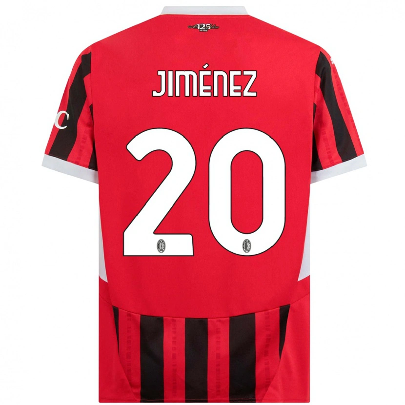 Danxenキッズアレックス・ヒメネス#20赤黒ホームシャツ2024/25ジャージーユニフォーム