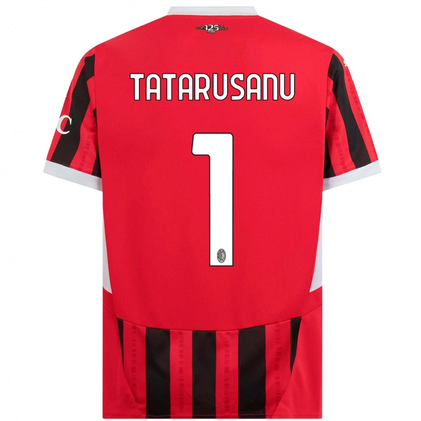 Danxenキッズチプリアン・タタルシャヌ#1赤黒ホームシャツ2024/25ジャージーユニフォーム