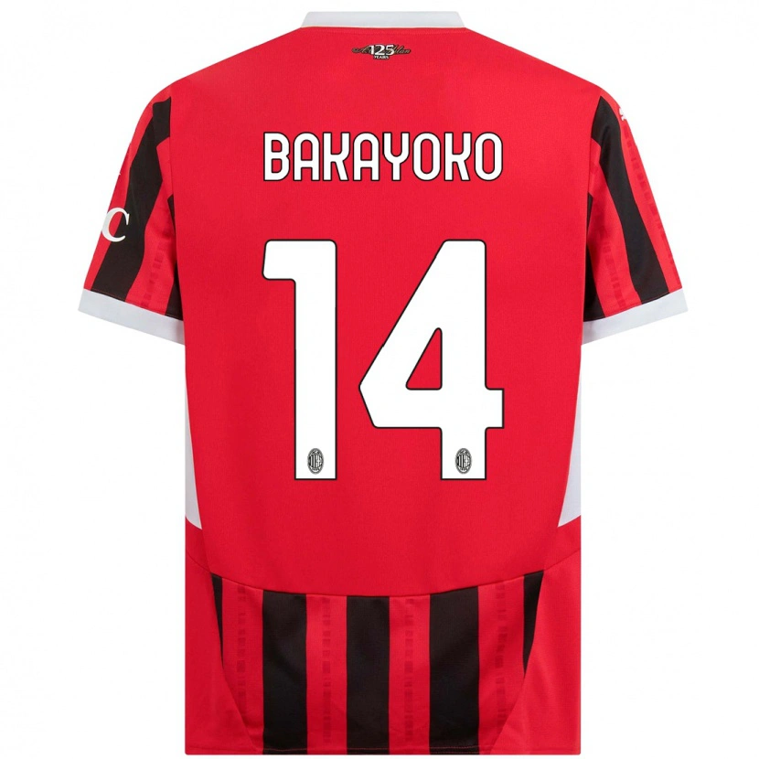 Danxenキッズティエムエ・バカヨコ#14赤黒ホームシャツ2024/25ジャージーユニフォーム